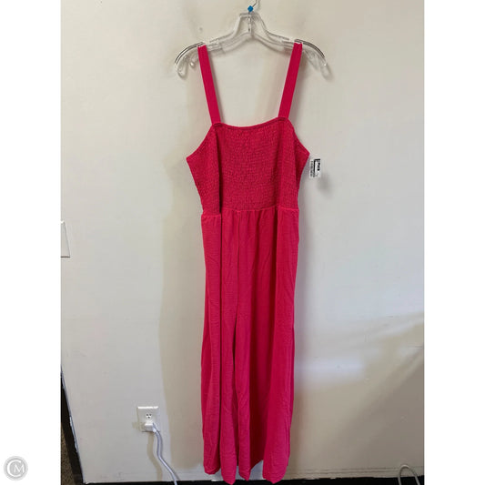 Jumpsuit By Dokotoo In Pink, Size: 1x
