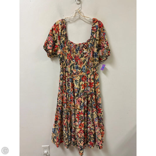 Dress Casual Maxi By Sonoma In Floral Print, Size: L