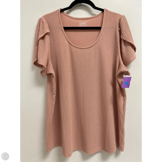 Top Short Sleeve By Maurices In Pink, Size: Xl