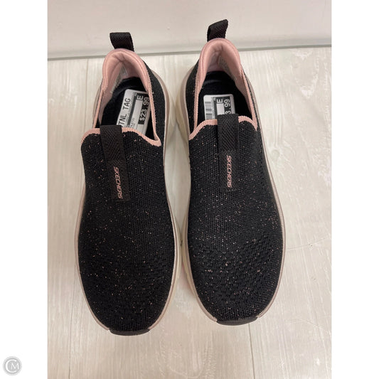 Shoes Athletic By Skechers In Black & Pink, Size: 7