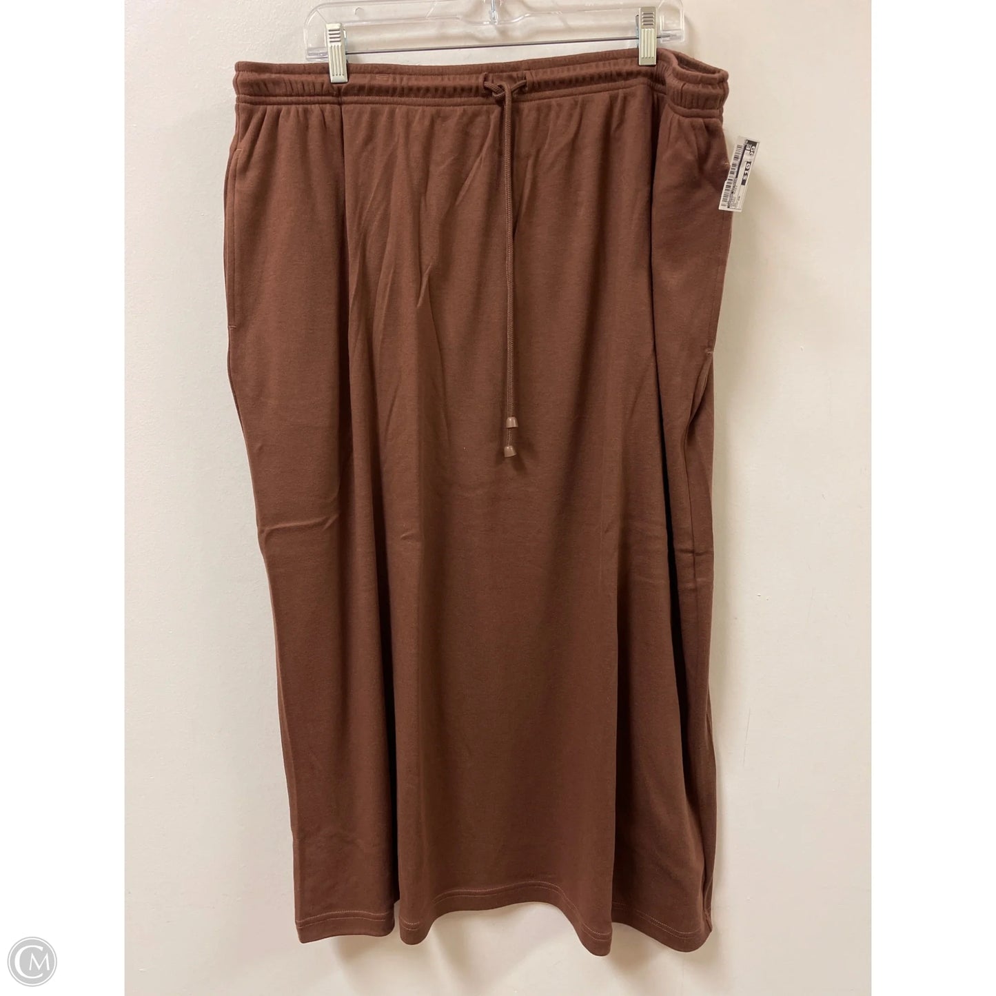Skirt Midi By Woman Within In Brown, Size: 26