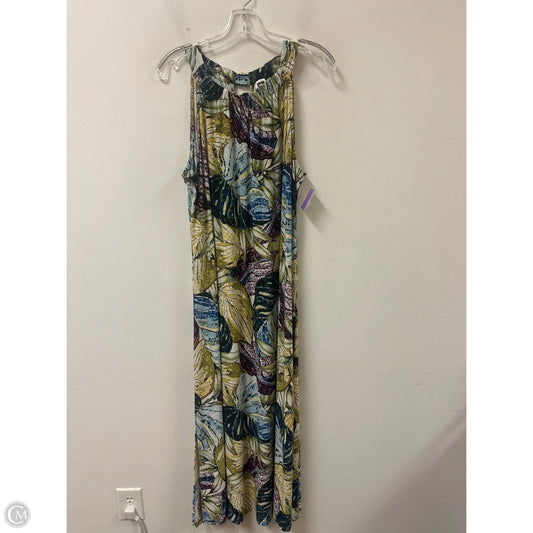 Dress Casual Maxi By Anne Klein In Blue & Green, Size: Xl