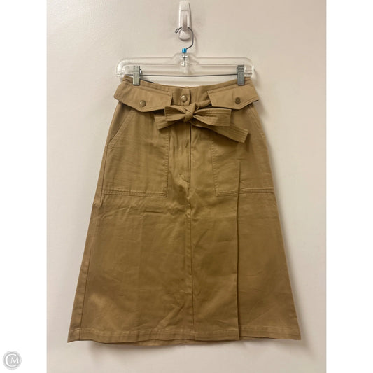Skirt Midi By Banana Republic In Brown, Size: 4