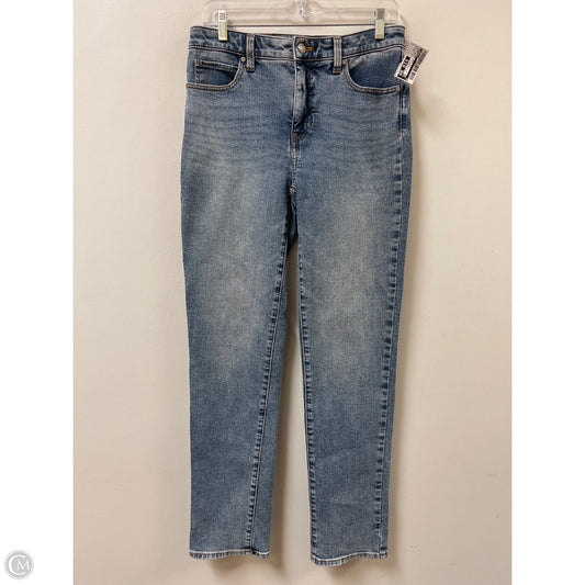 Jeans Straight By Talbots In Blue Denim, Size: 4