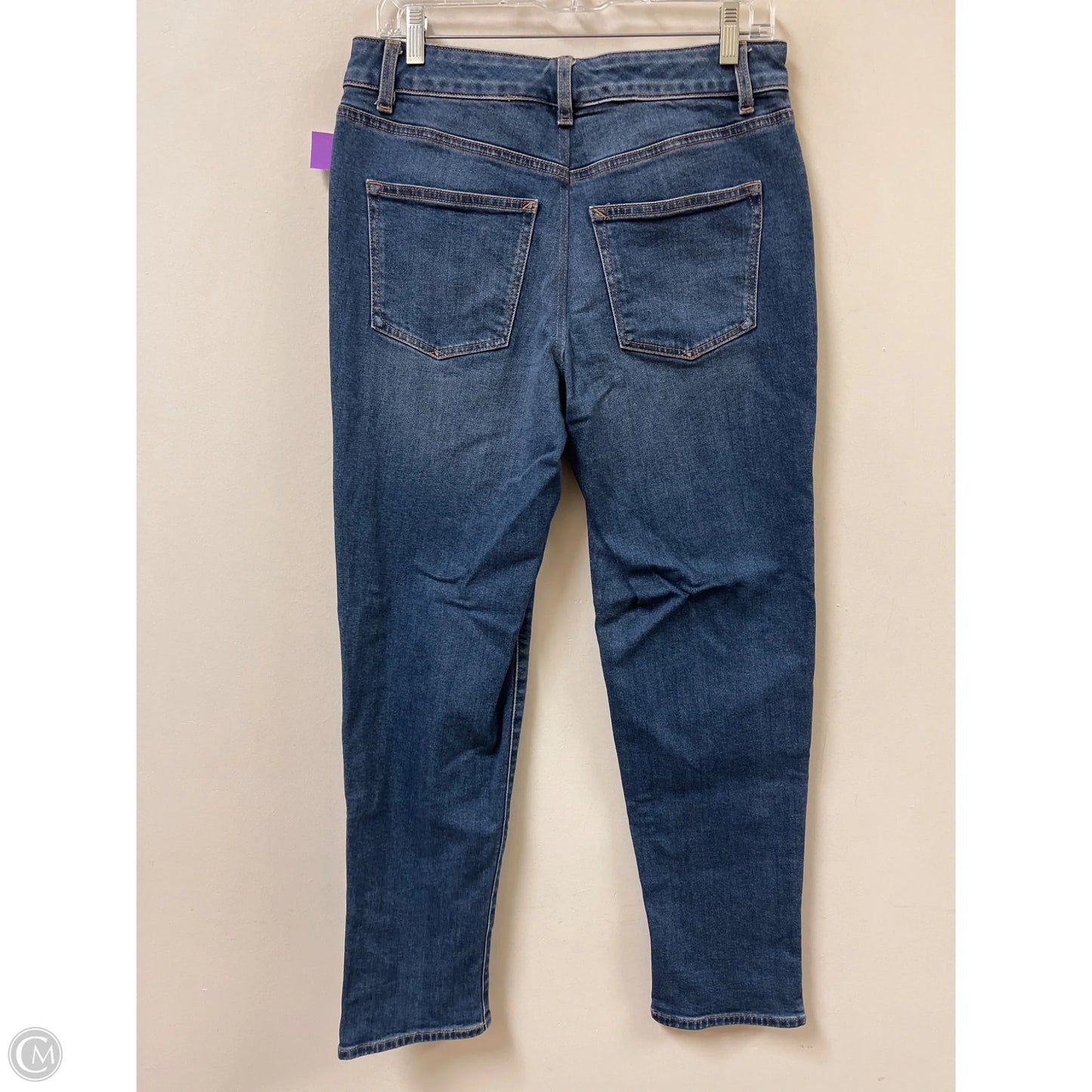 Jeans Straight By Talbots In Blue Denim, Size: 4
