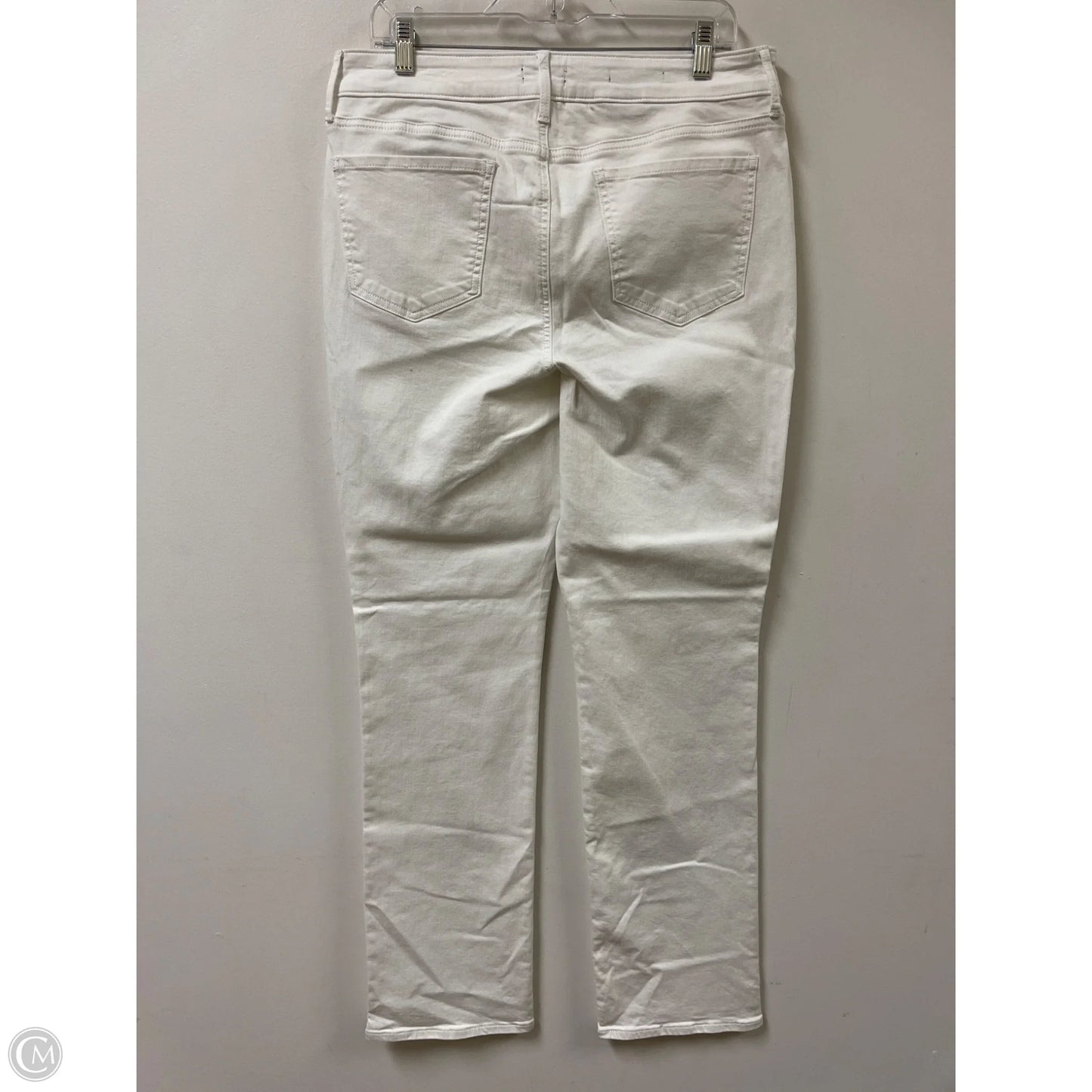 Jeans Straight By Not Your Daughters Jeans In White Denim, Size: 14