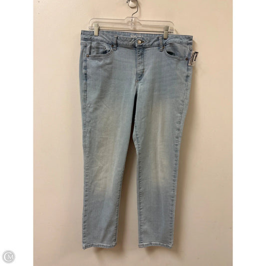 Jeans Straight By Sonoma In Blue Denim, Size: 16