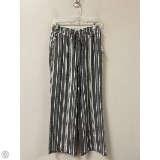 Pants Linen By Briggs In Grey & White, Size: 8