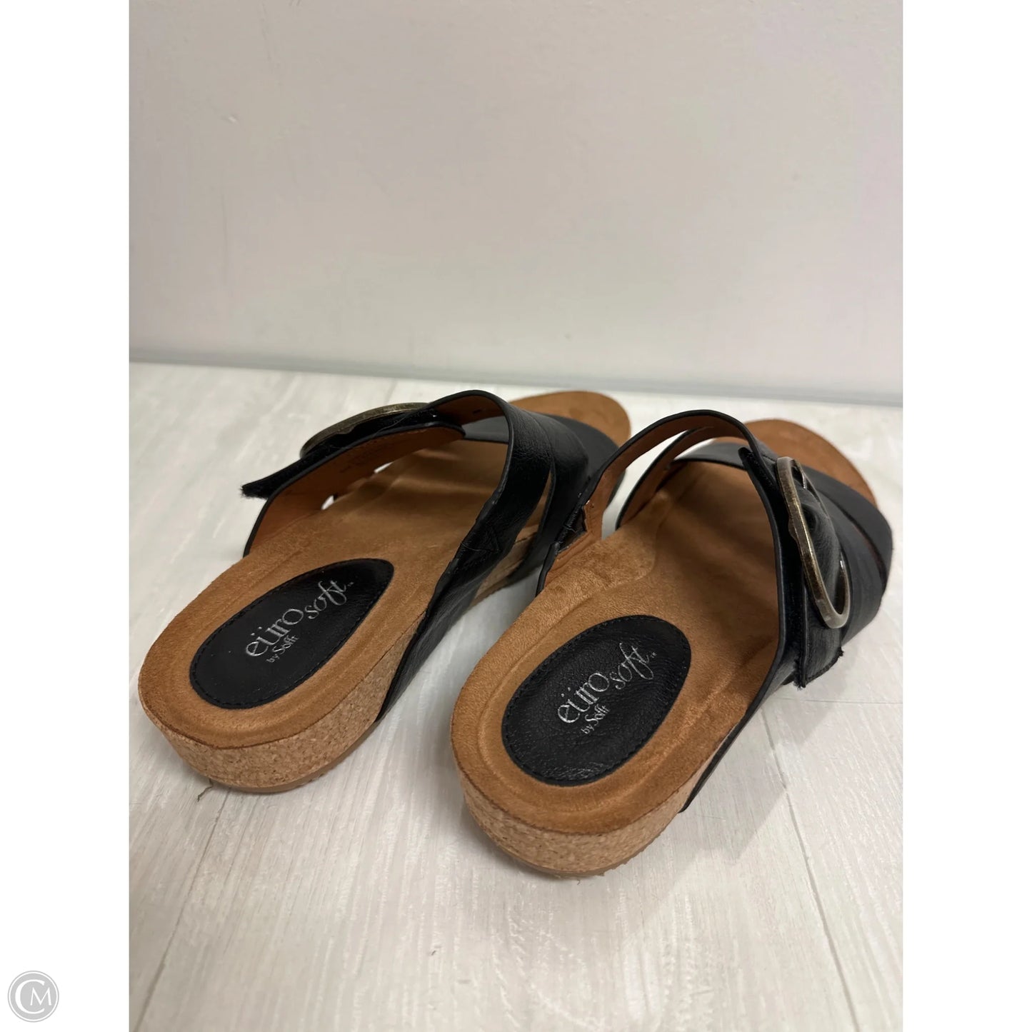 Sandals Flats By Sofft In Black, Size: 9