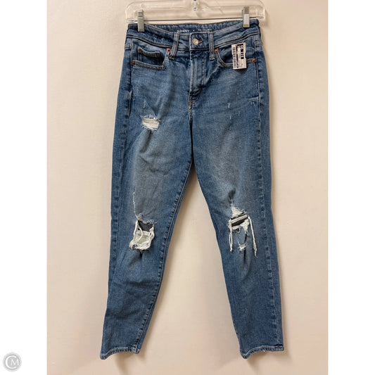 Jeans Straight By Old Navy In Blue Denim, Size: 0