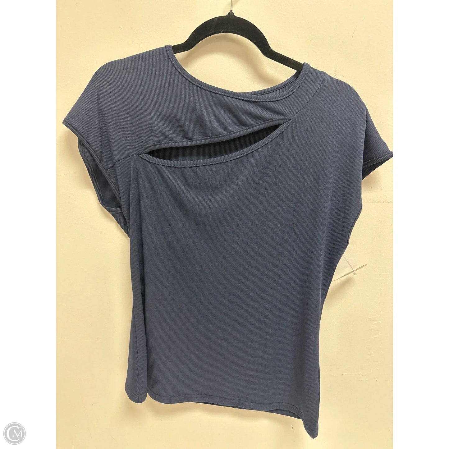 Top Short Sleeve By Clothes Mentor In Navy, Size: L