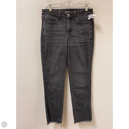 Jeans Straight By Chicos In Grey Denim, Size: 8