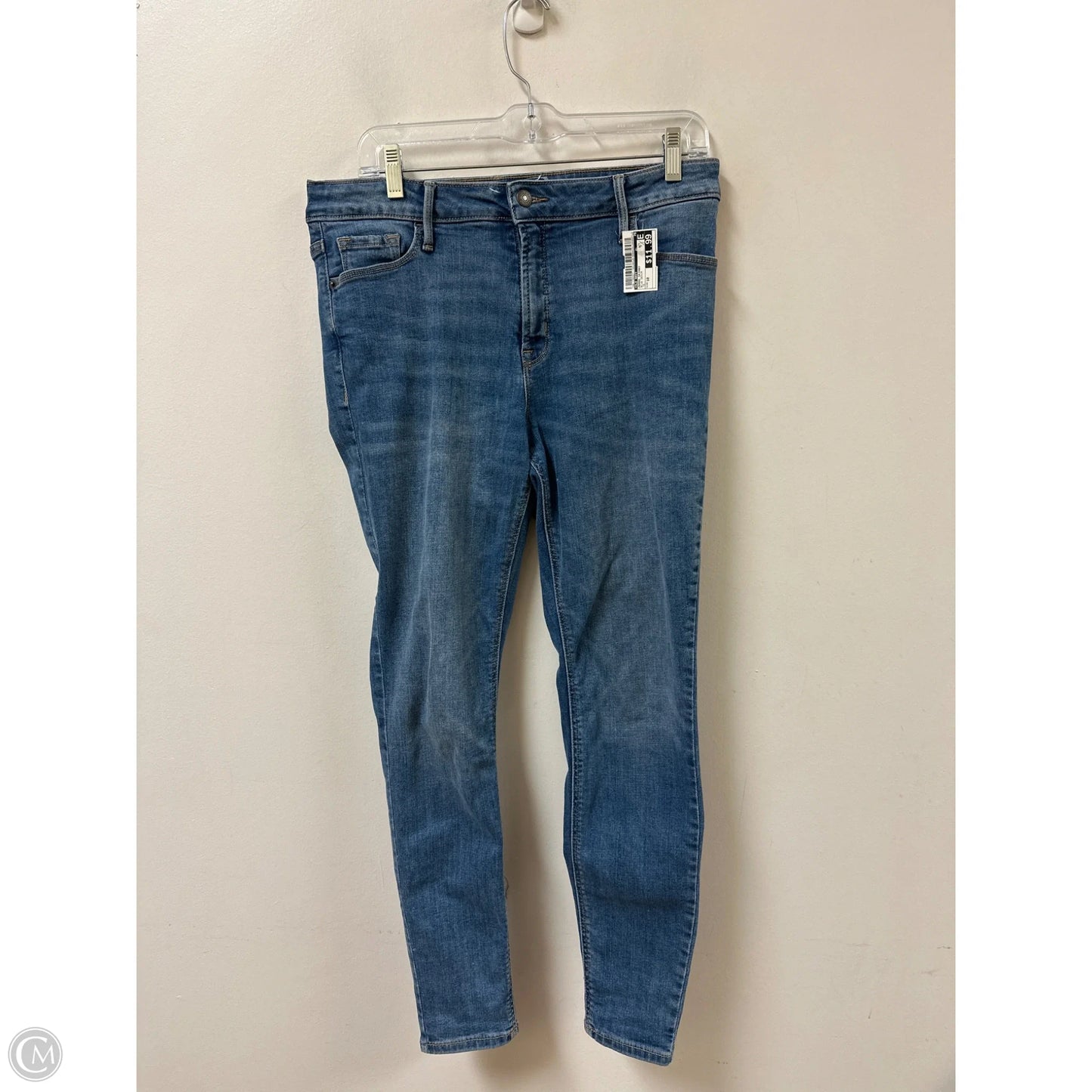 Jeans Skinny By Old Navy In Blue Denim, Size: 10