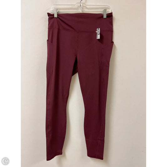Athletic Leggings By Fabletics In Red, Size: Xl
