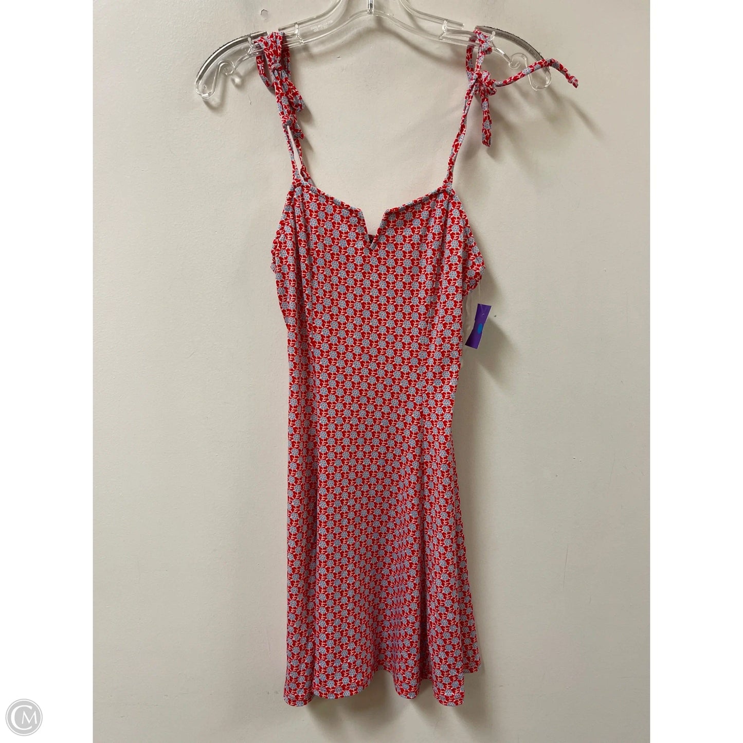 Dress Casual Short By Lila Rose In Blue & Red, Size: Xs