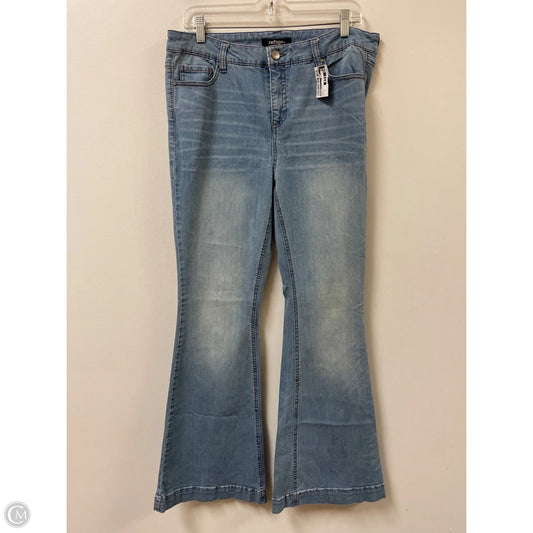 Jeans Flared By Refuge In Blue Denim, Size: 16