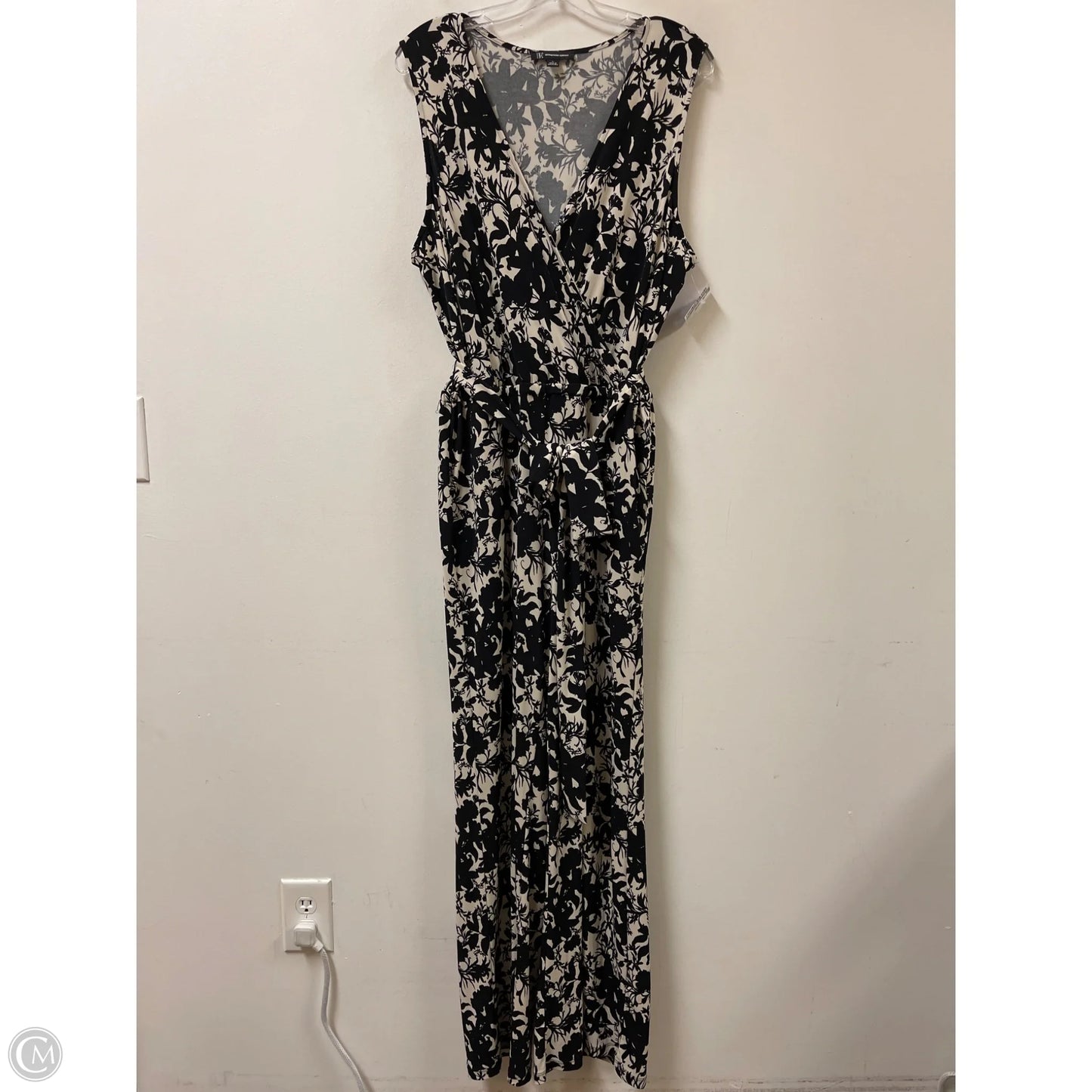 Jumpsuit By Inc In Black & Cream, Size: L