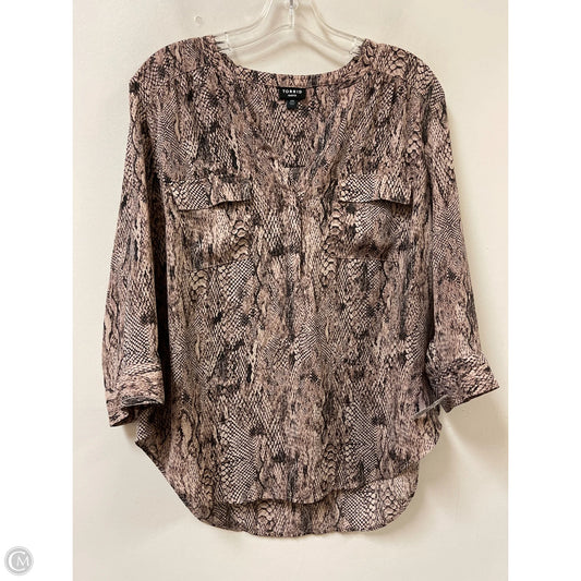Top Long Sleeve By Torrid In Snakeskin Print, Size: L