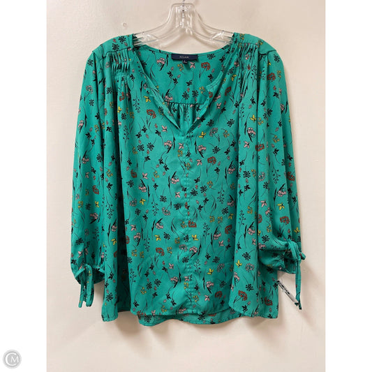 Top Long Sleeve By Clothes Mentor In Green, Size: L
