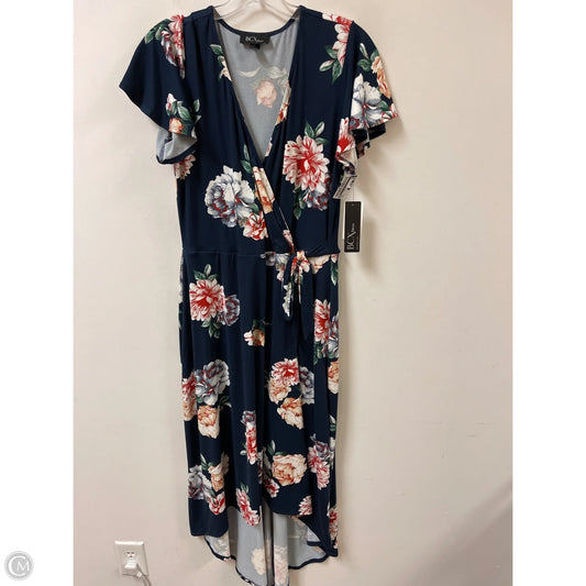Dress Casual Midi By Bcx In Navy, Size: Xl