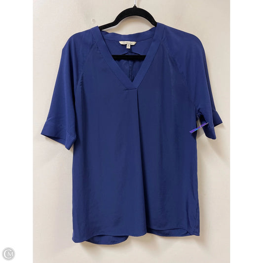 Top Short Sleeve By Calvin Klein In Navy, Size: M