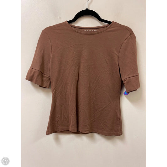 Top Short Sleeve By Tahari In Brown, Size: S
