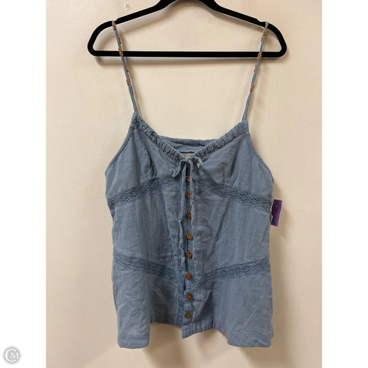 Top Sleeveless By Free People In Blue, Size: L