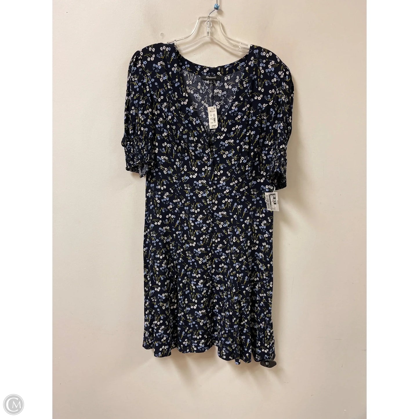 Dress Party Midi By Madewell In Navy, Size: M