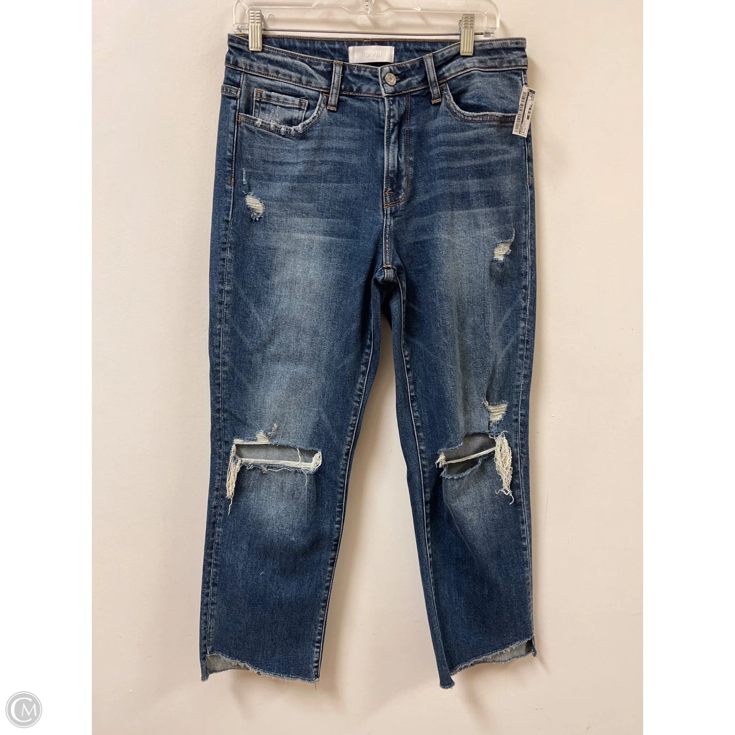 Jeans Straight By Vervet In Blue Denim, Size: 8