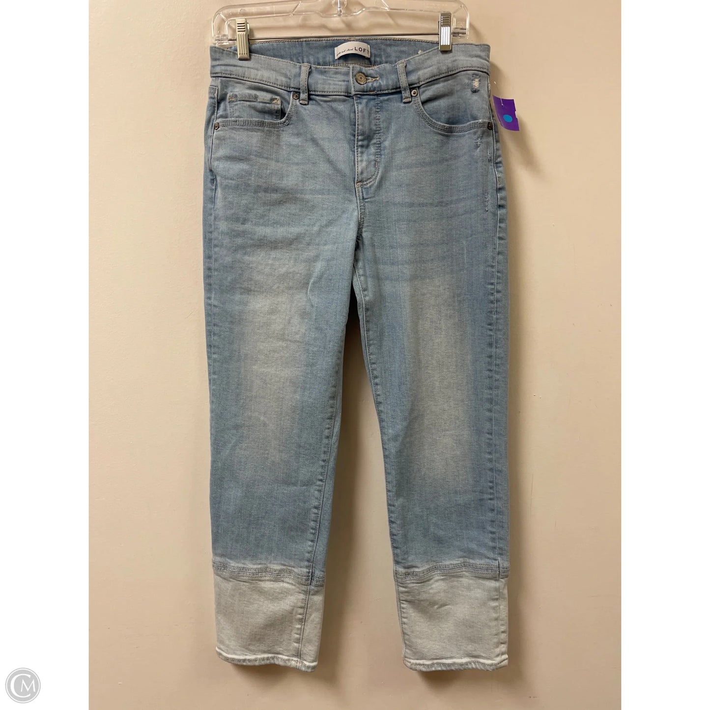 Jeans Boyfriend By Loft In Blue Denim, Size: 6