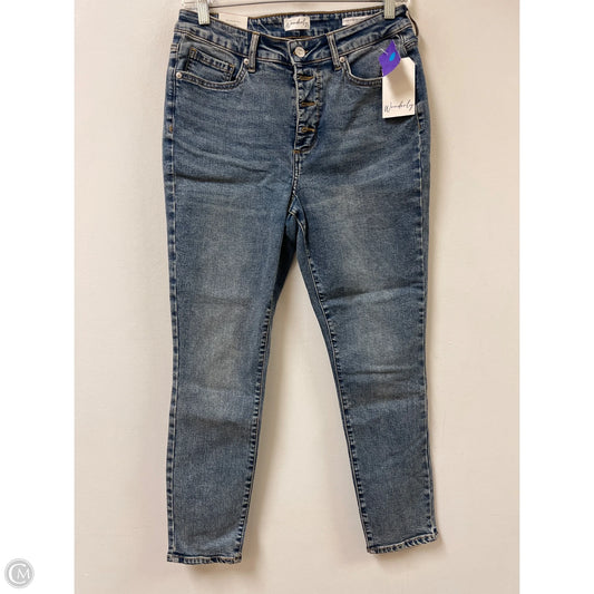 Jeans Skinny By Wonderly In Blue Denim, Size: 8