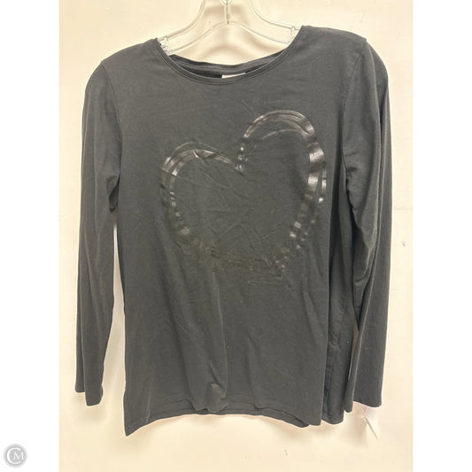 Top Long Sleeve By Chicos In Black, Size: M