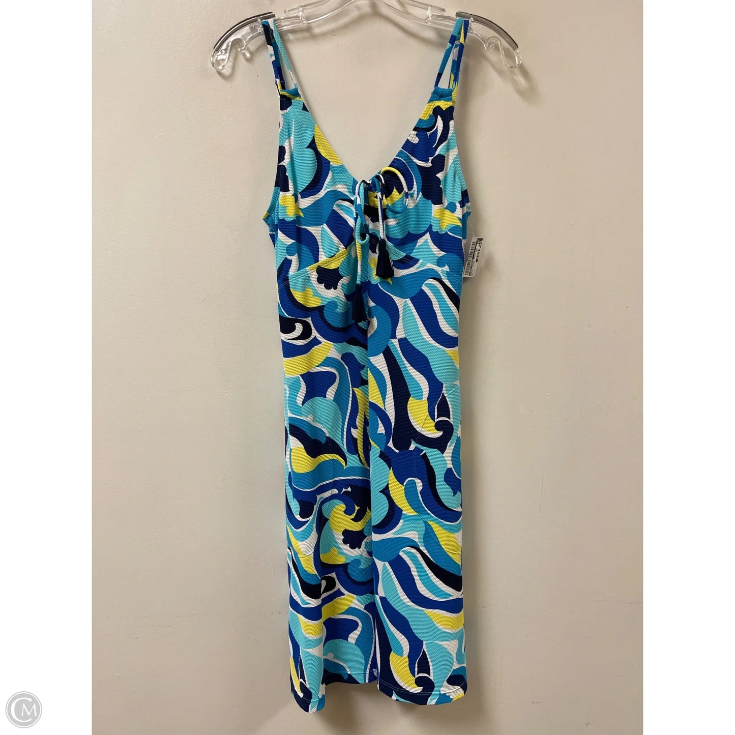 Dress Casual Short By Tommy Bahama In Blue & Yellow, Size: M