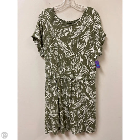Dress Casual Short By Hilary Radley In Green & White, Size: L
