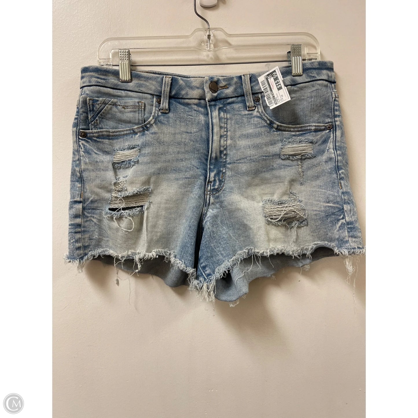 Shorts By Buckle Black In Blue Denim, Size: 12