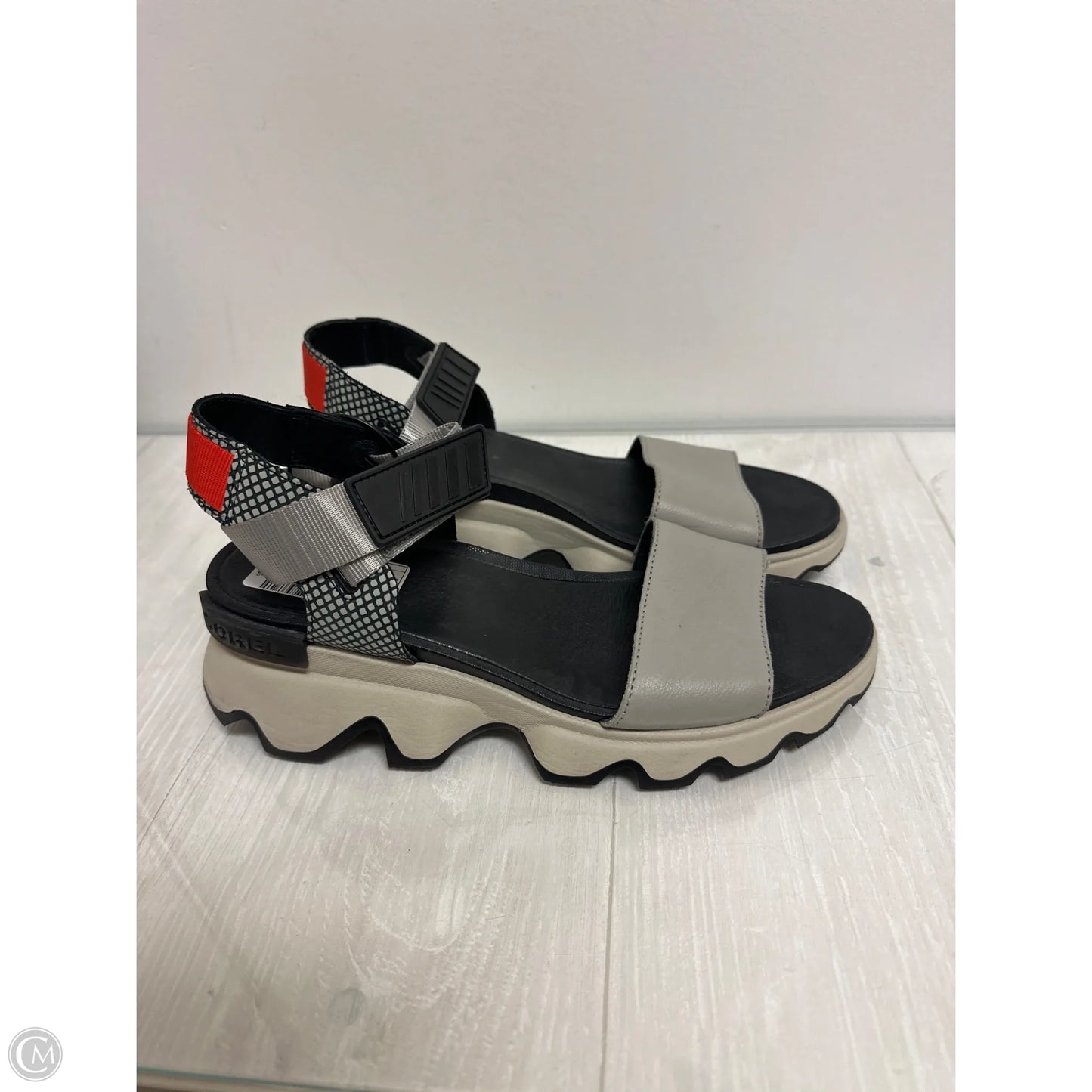 Sandals Heels Platform By Sorel In Grey, Size: 10