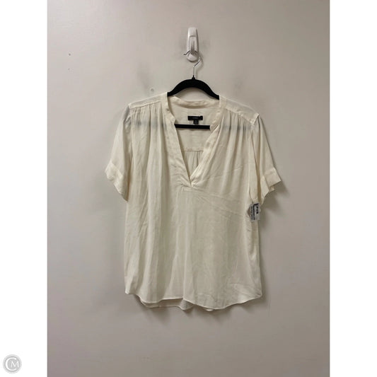Top Short Sleeve By J. Crew In Cream, Size: S