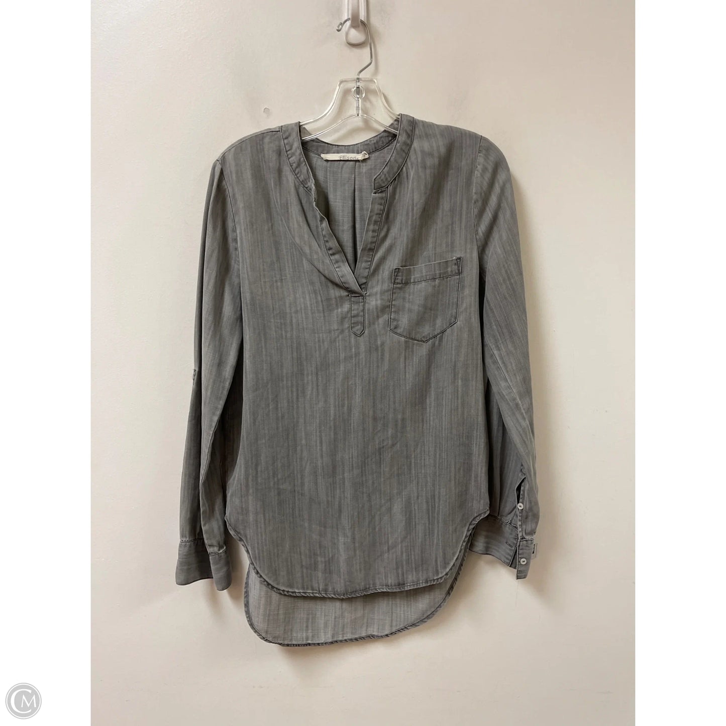 Top Long Sleeve By Ellison In Grey, Size: S