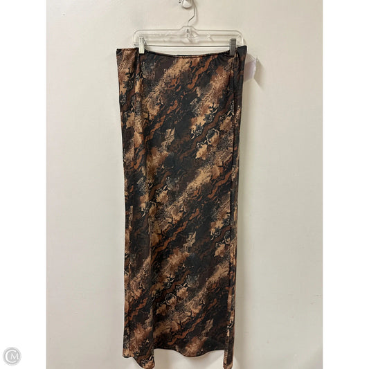 Skirt Maxi By Asos In Snakeskin Print, Size: 12