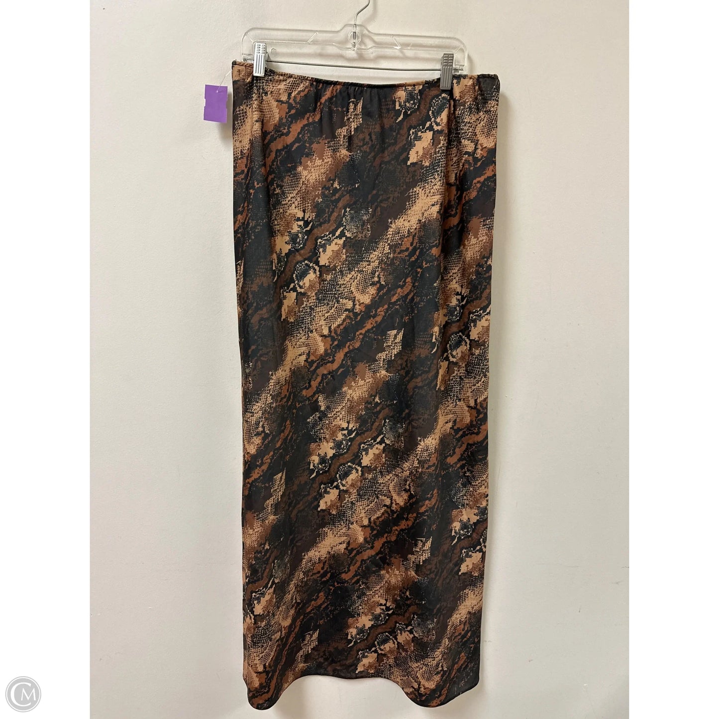 Skirt Maxi By Asos In Snakeskin Print, Size: 12