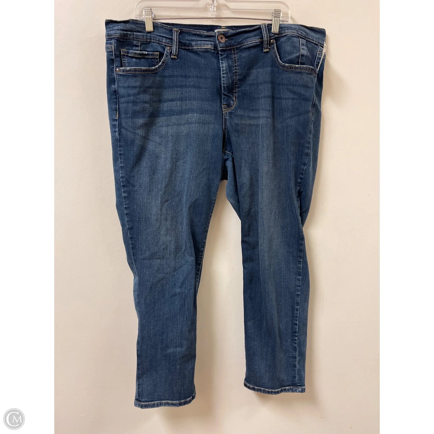Jeans Skinny By Jets In Blue Denim, Size: 18