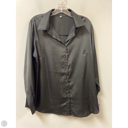 Blouse Long Sleeve By Clothes Mentor In Black, Size: Xl