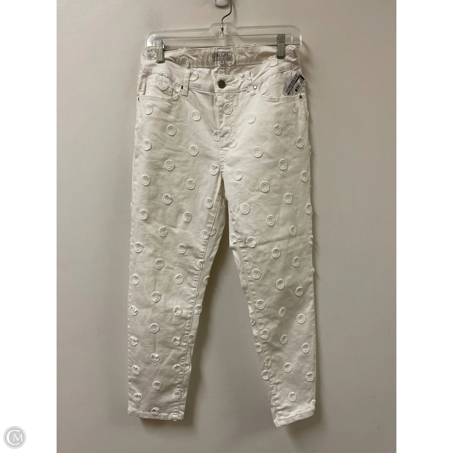 Jeans Skinny By Clothes Mentor In White Denim, Size: 8