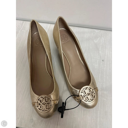 Shoes Designer By Tory Burch In Gold, Size: 10.5