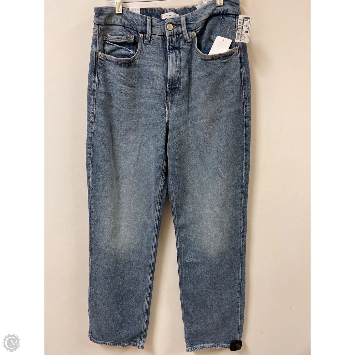 Jeans Straight By Good American In Blue Denim, Size: 4