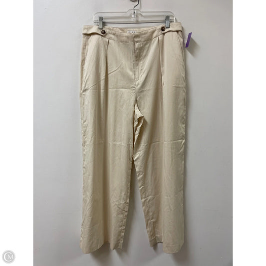 Pants Wide Leg By Wonderly In Cream, Size: 14p