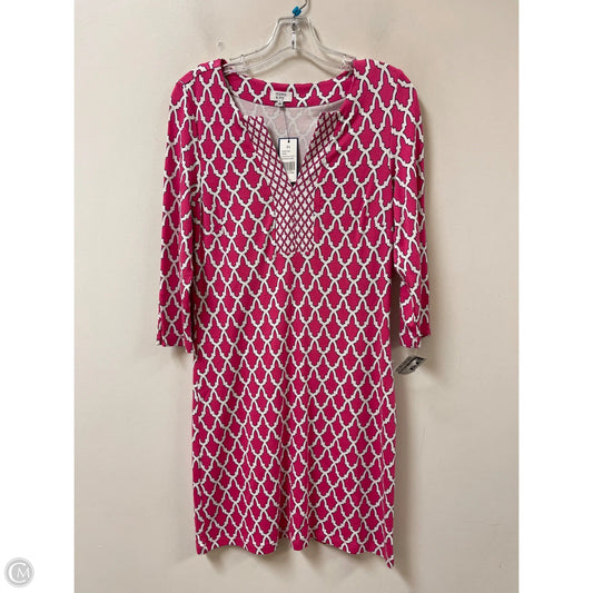 Dress Casual Short By Crown And Ivy In Pink & White, Size: Xs