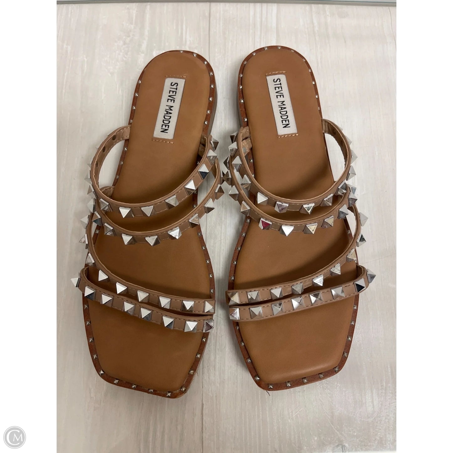 Sandals Flats By Steve Madden In Cream, Size: 9.5