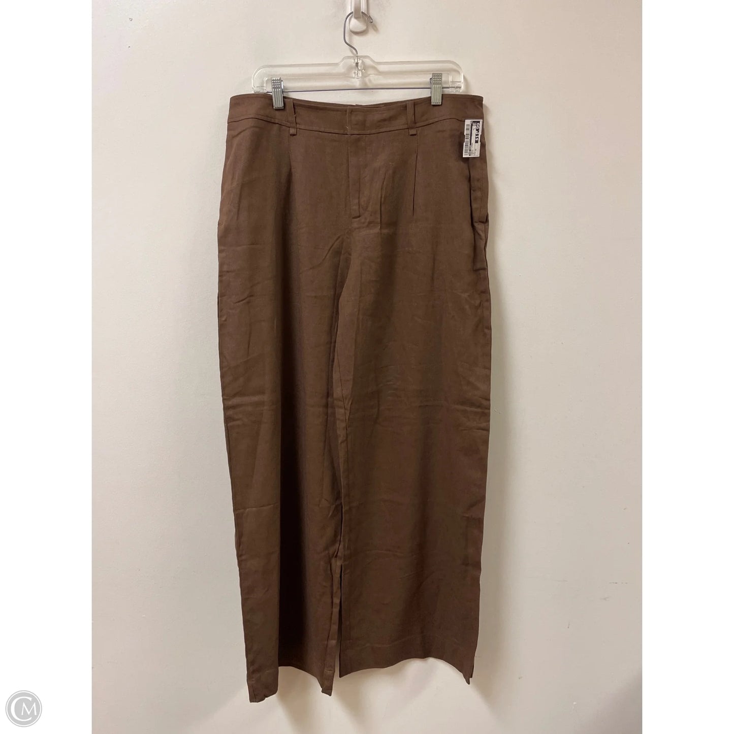 Pants Linen By Rae Mode In Brown, Size: 16