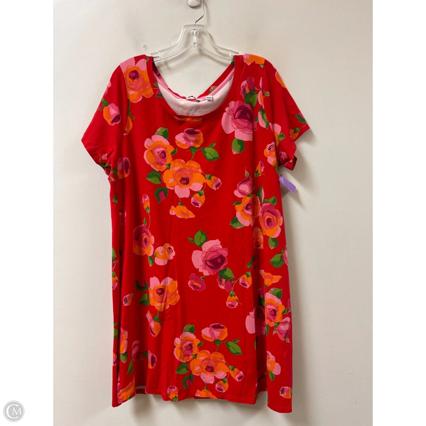 Dress Casual Short By Isaac Mizrahi Live Qvc In Red, Size: 1x